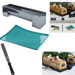 3S. x Home Coffret Bûche Moule Plaque Génoise Spatule M6 Hot