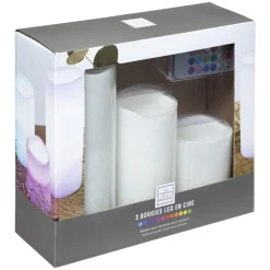 3S. x Home Coffret de 3 bougies LED Clearance
