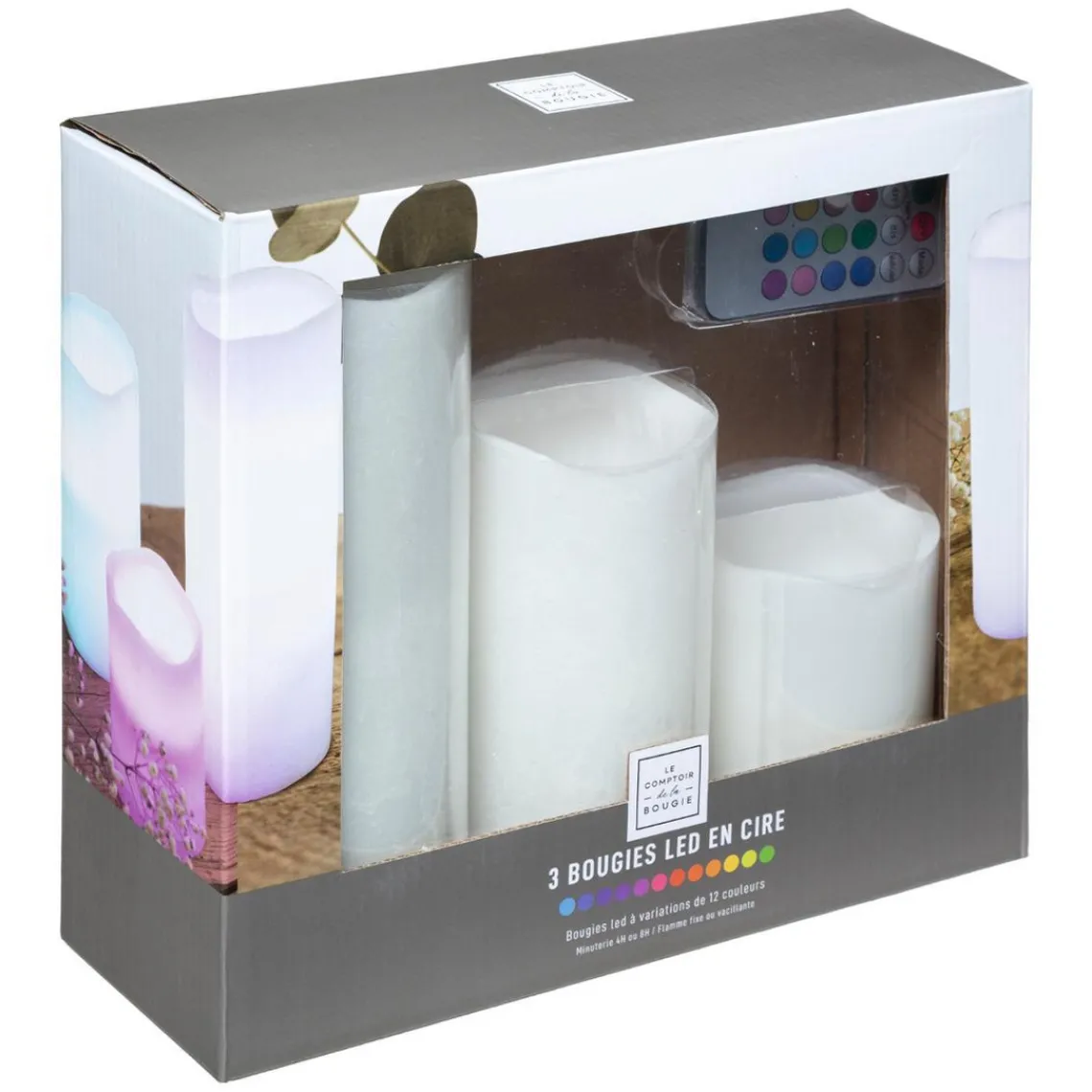 3S. x Home Coffret de 3 bougies LED Clearance