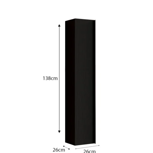 3S. x Home Colonne 1 Porte 138 cm coloris Frêne Noir Système Push Pull Online