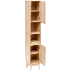 3S. x Home Colonne 2 portes Abana bois clair New