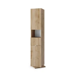3S. x Home Colonne de rangement salle de bain Ancona pivotant 2 Portes New