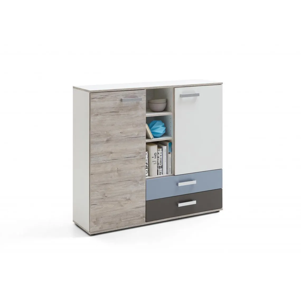 3S. x Home Commode 2 portes et 2 tiroirs PLETOU Hot