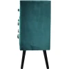 3S. x Home Commode 6 tiroirs Bardo Velours Vert