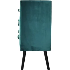 3S. x Home Commode 6 tiroirs Bardo Velours Vert