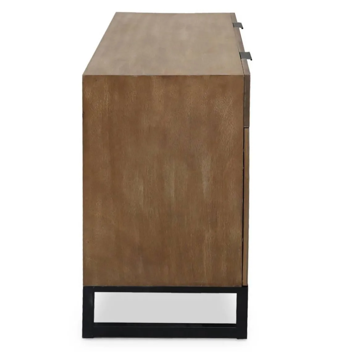 3S. x Home Commode 2 tiroirs et 2 portes battantes Panara Chêne Clair Best