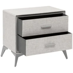 3S. x Home Commode 2 tiroirs Granite gris Best