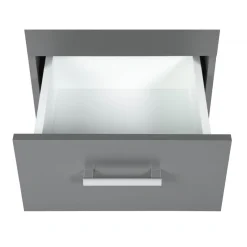 3S. x Home Commode 3 Tiroirs Gris Graphite ELENZIO Best