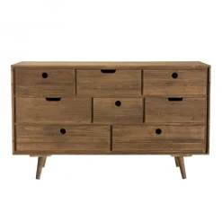 Macabane Commode ANDY Scandi Bois 8 Tiroirs Sapin Outlet