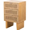 Nordlys Commode Chiffonnier Scandinave en Bois 3 Tiroirs Bois Marron Outlet