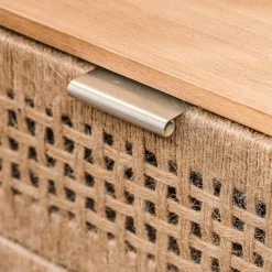 Nordlys Commode Chiffonnier Scandinave en Bois 3 Tiroirs Bois Marron Outlet