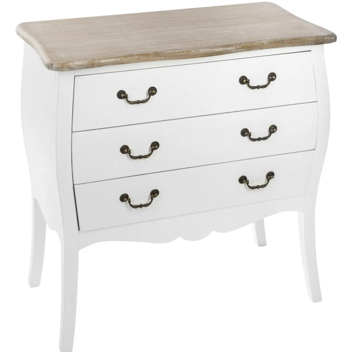 3S. x Home Commode chrysa naturel 3 tiroirs Best