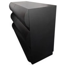 3S. x Home Commode design 6 tiroirs arrondis Mezade Noir Clearance
