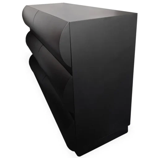 3S. x Home Commode design 6 tiroirs arrondis Mezade Noir Clearance