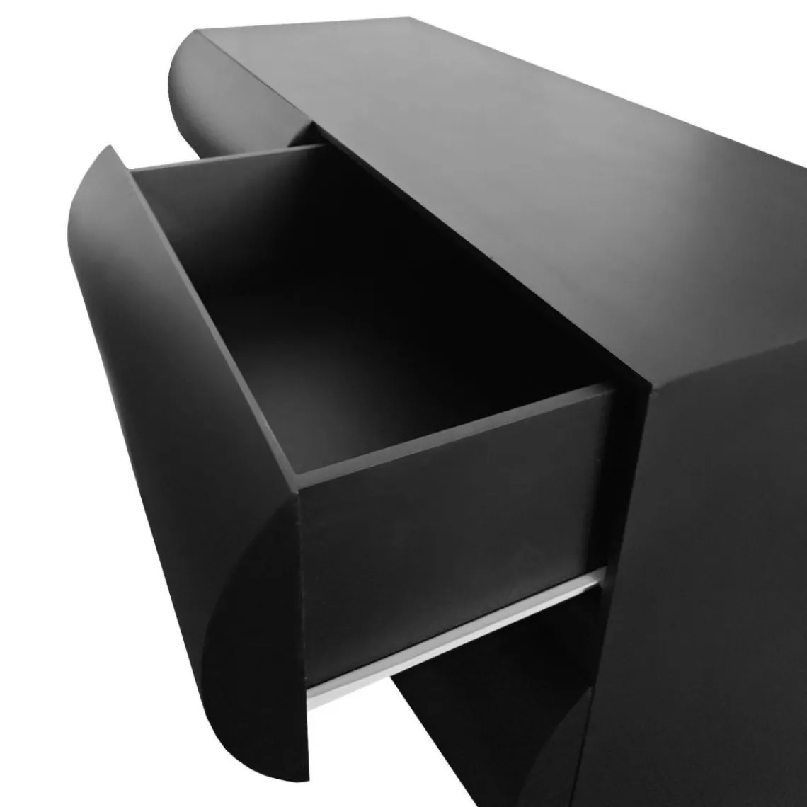 3S. x Home Commode design 6 tiroirs arrondis Mezade Noir Clearance
