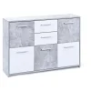 3S. x Home Commode gris 5 portes RUGIUS New