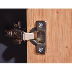 3S. x Home Commode PEPETO 2 portes & 2 tiroirs coloris chêne Artisan /anthracite