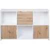 3S. x Home Commode PEPETO 2 tiroirs / 2 portes / 3 niches Hot