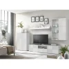 3S. x Home Composition murale meuble TV, étagère et 2 buffets muraux laqué blanc Best
