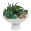 3S. x Home Composition plantes grasses artificielles - blanc Discount
