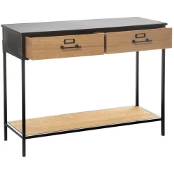 3S. x Home Console 2 Tiroirs Baris Noir Best