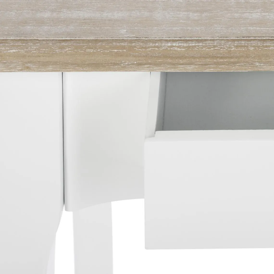 3S. x Home Console 2 tiroirs bois naturel Chrysa Discount