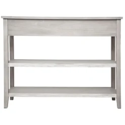 3S. x Home Console 2 Tiroirs Charme NAT Grand Modèle Beige