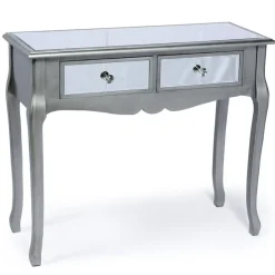 3S. x Home Console 2 tiroirs Divine Miroir Argent Hot