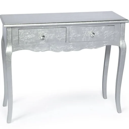 3S. x Home Console 2 tiroirs Loomi Feuille Argent Outlet