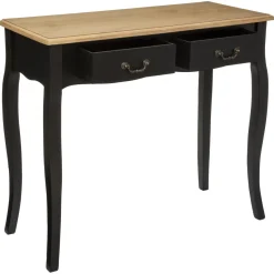 3S. x Home Console 2 Tiroirs Noir Chrysa Online