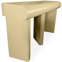 3S. x Home Console design 2 tiroirs avec pieds obliques Mezade Beige Discount