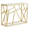 3S. x Home Console Design PUZZLE Marbre Et Métal Or Clearance