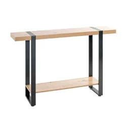 3S. x Home Console deux niveaux bois et métal