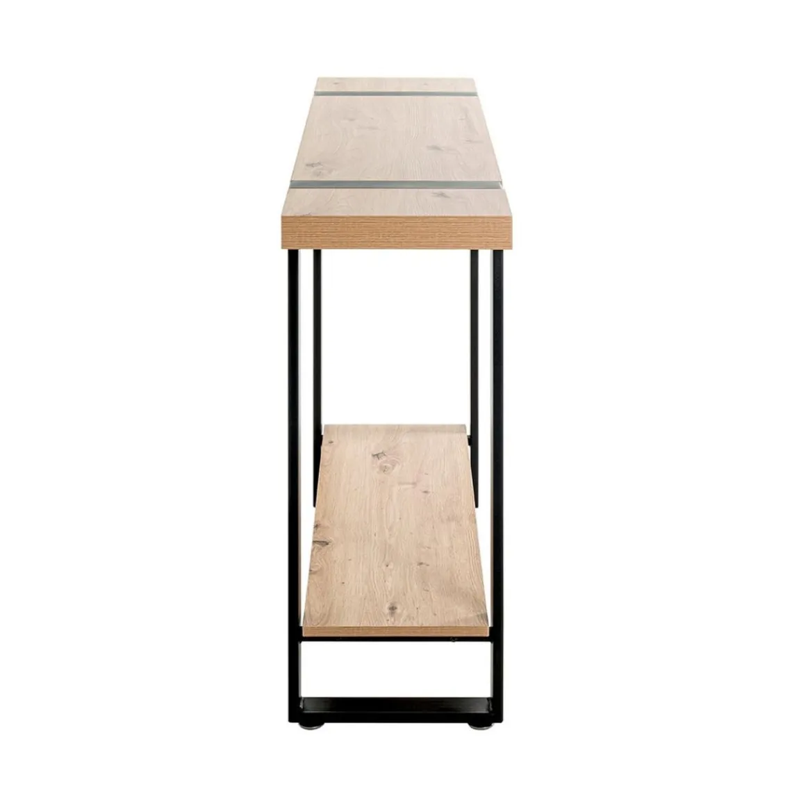 3S. x Home Console deux niveaux bois et métal