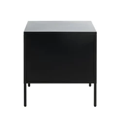 3S. x Home Console en métal avec tablette et tiroir noir Hot