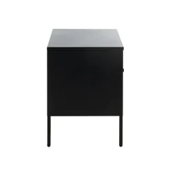 3S. x Home Console en métal avec tablette et tiroir noir Hot