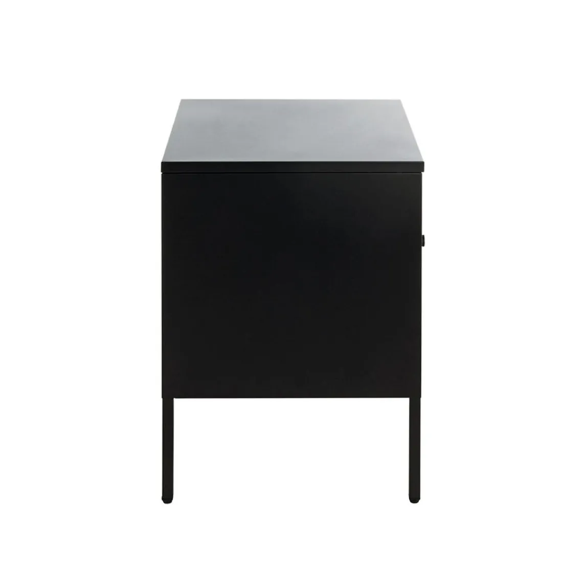 3S. x Home Console en métal avec tablette et tiroir noir Hot