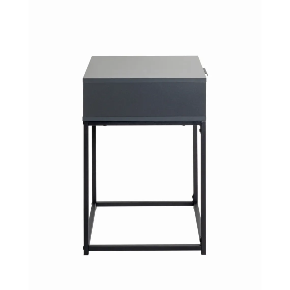 3S. x Home Console en panneau de particules avec décor en anthracite tube d'acier peint par poudrage en noir Sale