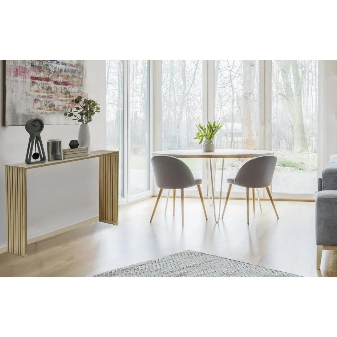 3S. x Home Console EQUILIBRIUM Métal Or Doré Best