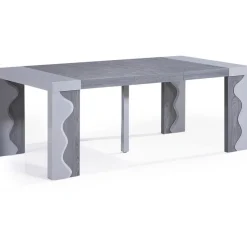 3S. x Home Console extensible chêne 250cm laque CHICAGO Gris Best