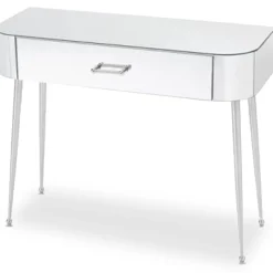 3S. x Home Console FANTASIO 1 Tiroir Miroir Et Argent Hot