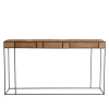 Macabane Console SIXTINE teck et Métal New
