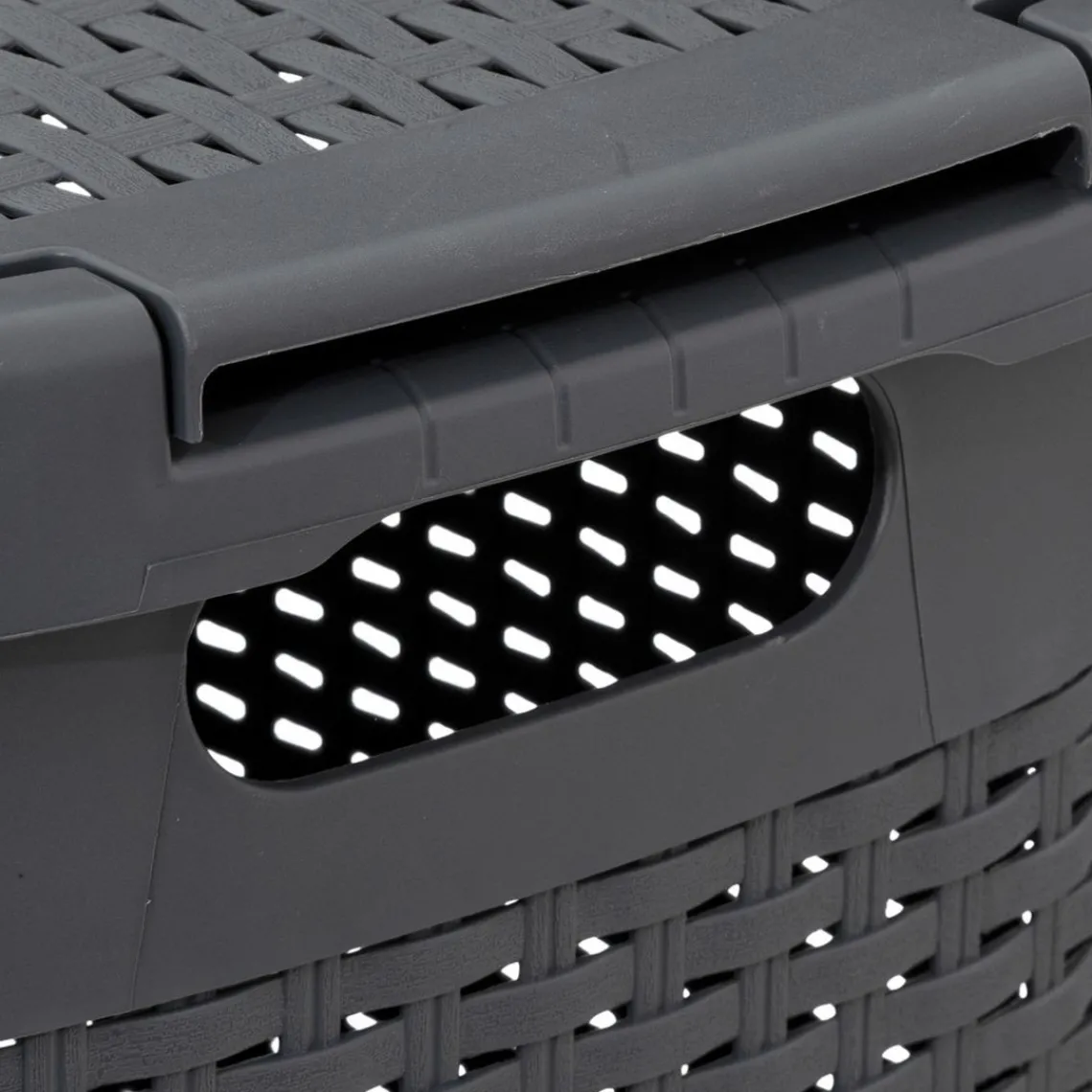 3S. x Home CORBEILLE 60L GRIS BETON RATTAN