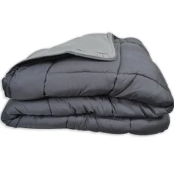 Toison d’or Couette chaude bicolore COCOON acier/argent Sale