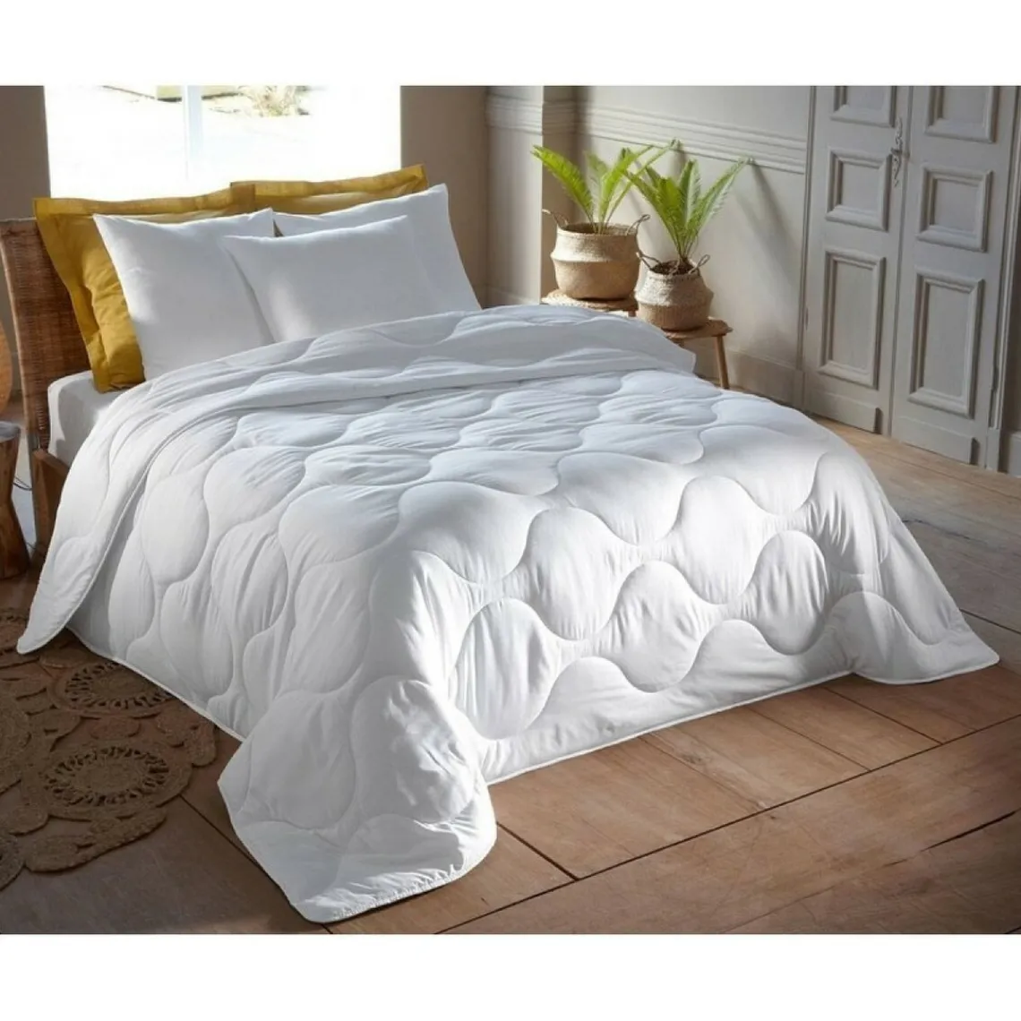 Becquet Couette 350G microfibre - Blanc New
