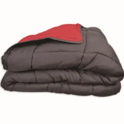 Toison d’or Couette légère bicolore COCOON gris/rouge Discount