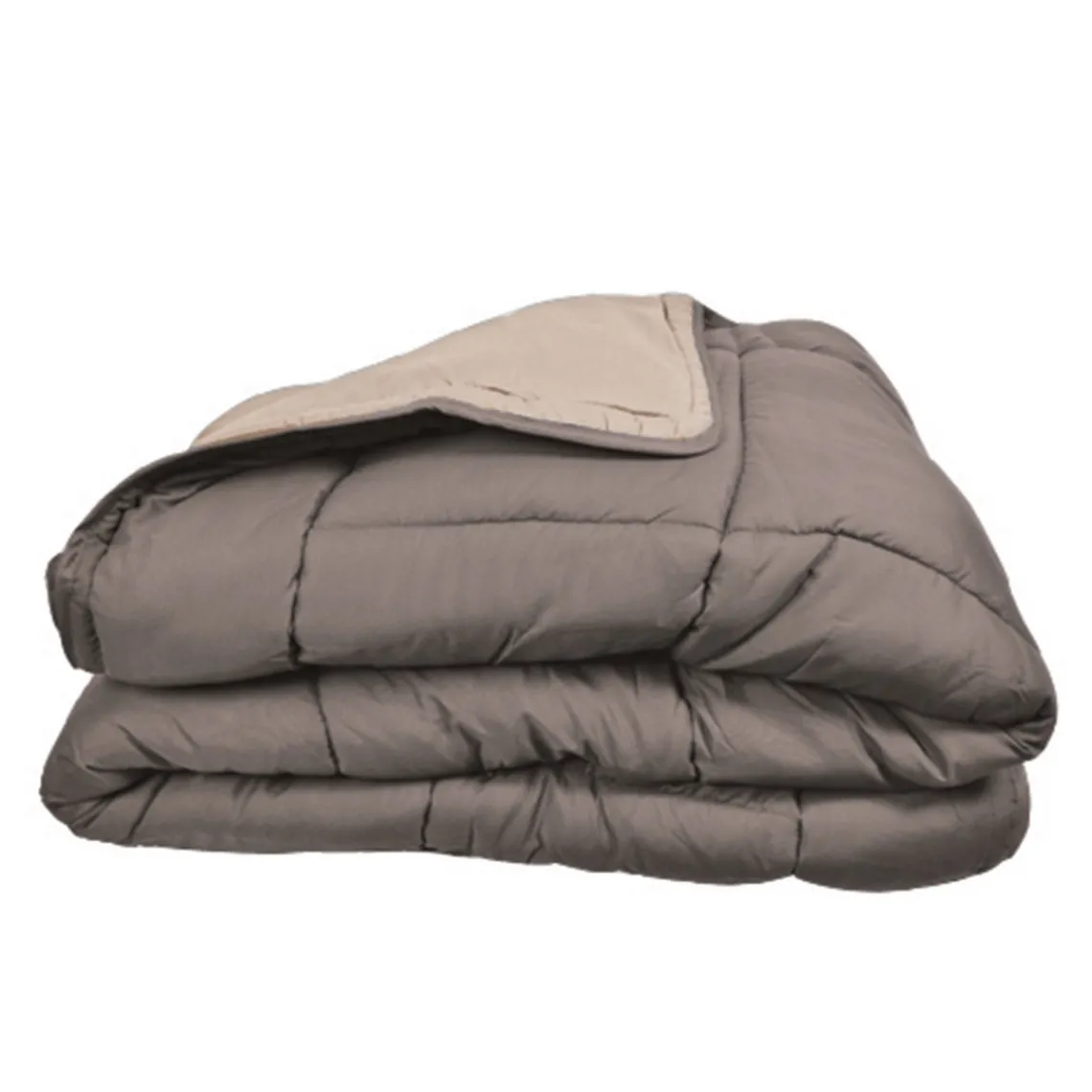 Toison d’or Couette légère bicolore COCOON Taupe/Lin Online
