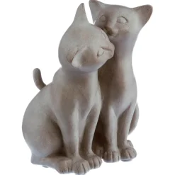 3S. x Home Couple de chat en résine calin Online