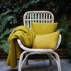 Maison Vivaraise Coussin coton Maia Vert Badiane Outlet