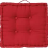 3S. x Home Coussin de sol rouge 40x40 Clearance